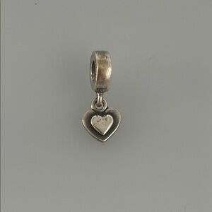 Pandora Silver Heart Bracelet Charm